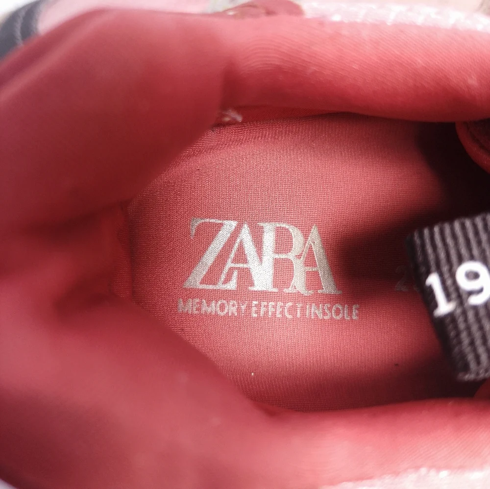 Zara Girls Sneaker Shoes Memory Effect Insoles - Picture 7 of 9
